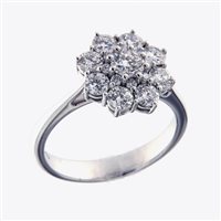 Anello Gazzola Donna Rosetta in Oro bianco Diamante 1.38 Ct FC-AM001 - FC-AM001